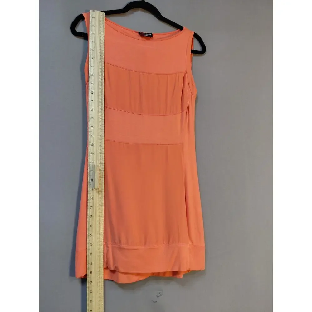 bebe Viscose Blend Orange Bodycon Short Dress Women Size XS